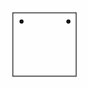 2 holes in upper corners (5mm)