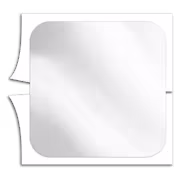 Gloss coated paper with a break line